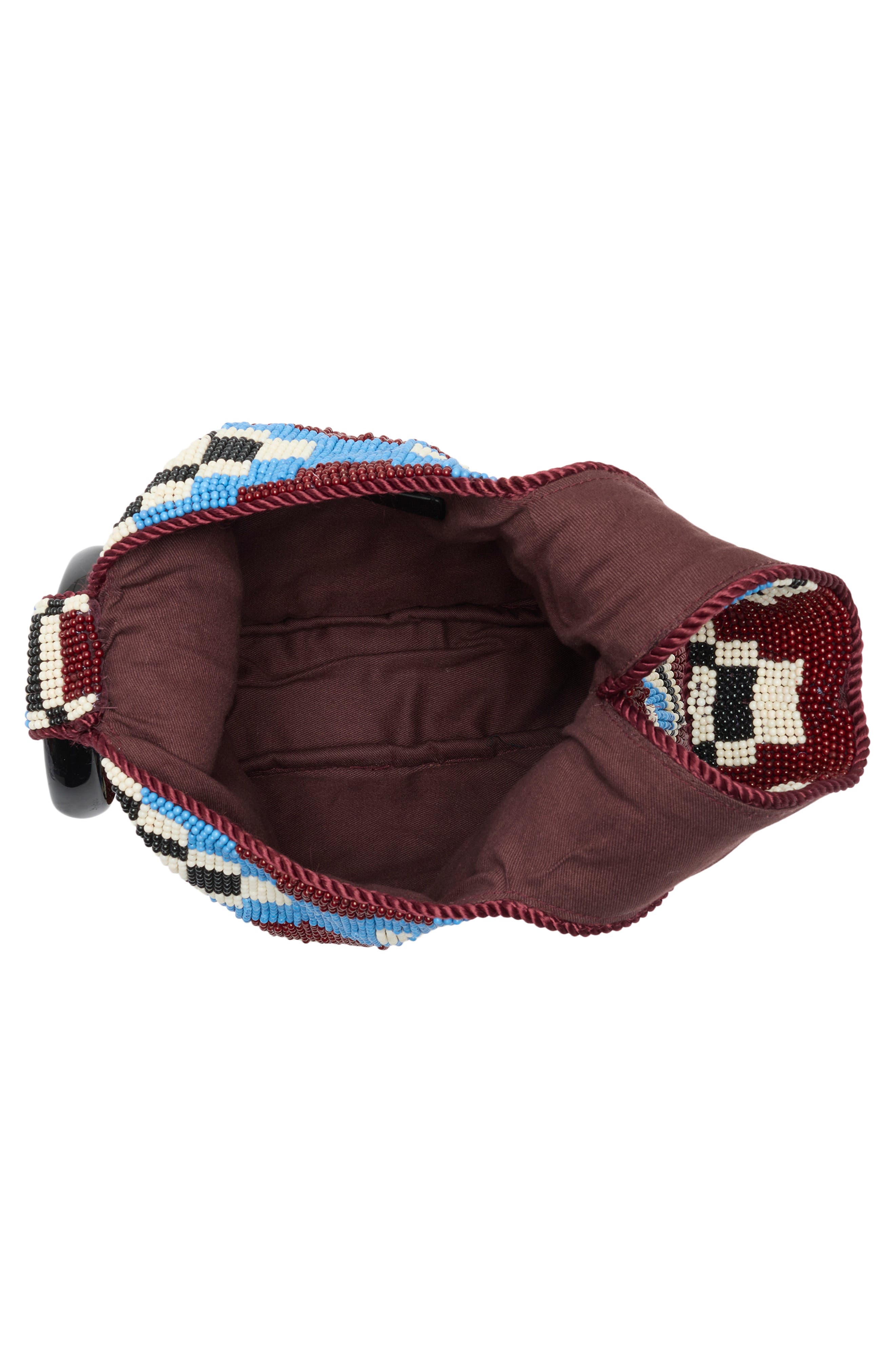 Veronica Beard Beaded Swing Top Handle Bag, Alternate, color, Wine Multi