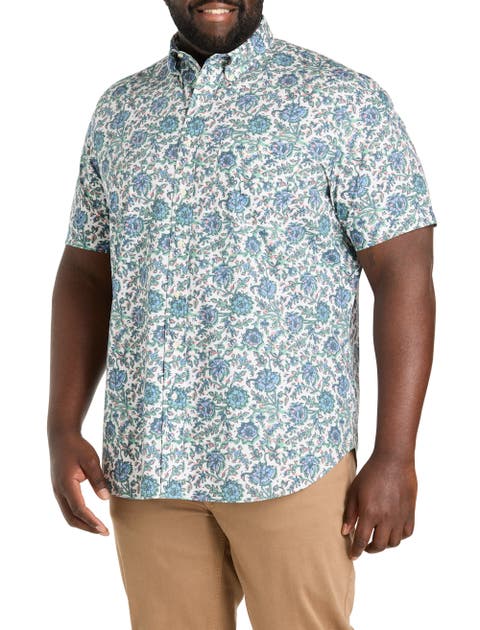Big & Tall  Floral Print Sport Shirt