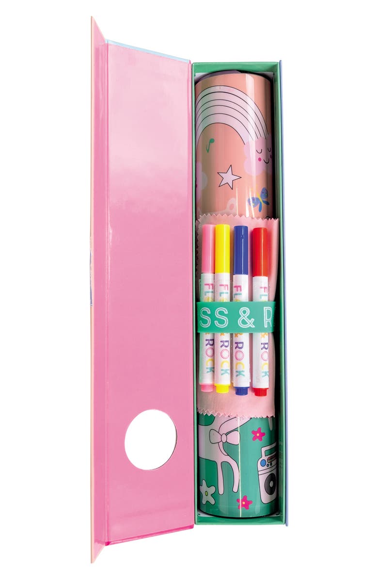 Floss & Rock Rainbow Fairy Coloring Fun & Games Mat, Alternate, color, 