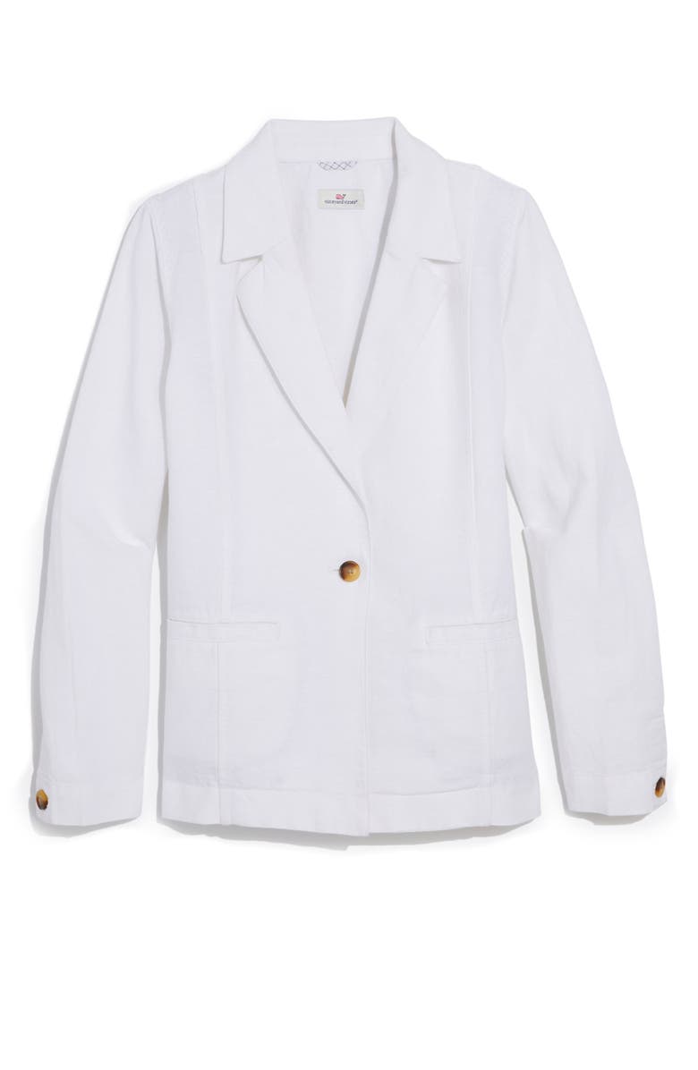vineyard vines Linen & Cotton Blazer, Alternate, color, 