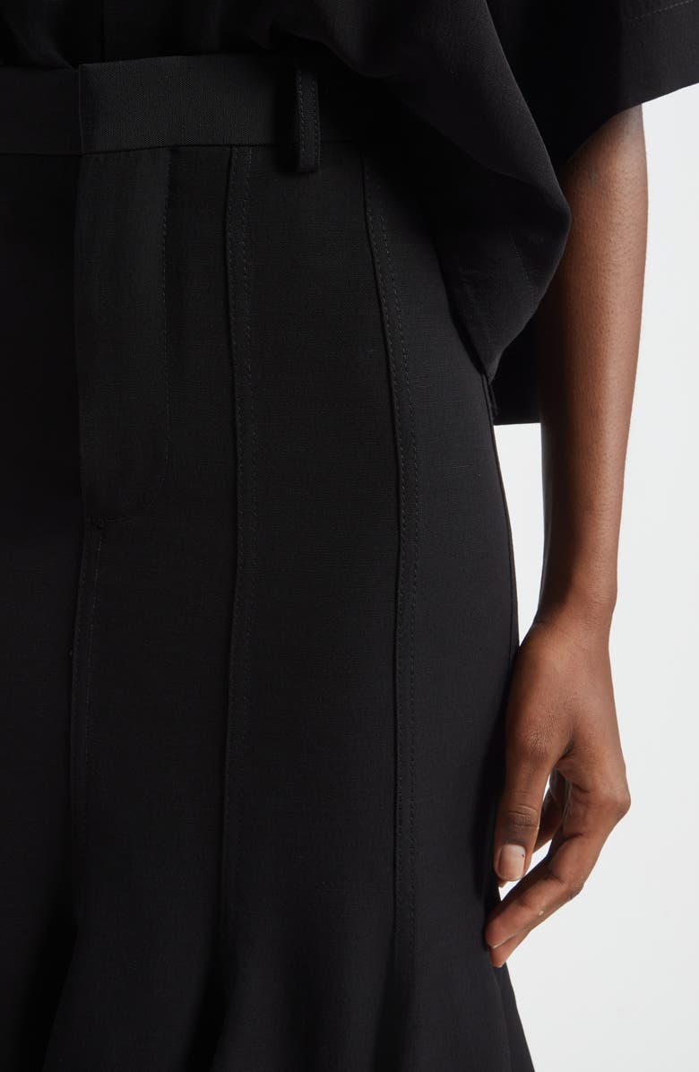 Bottega Veneta Fit & Flare Skirt, Alternate, color, 1000 Black