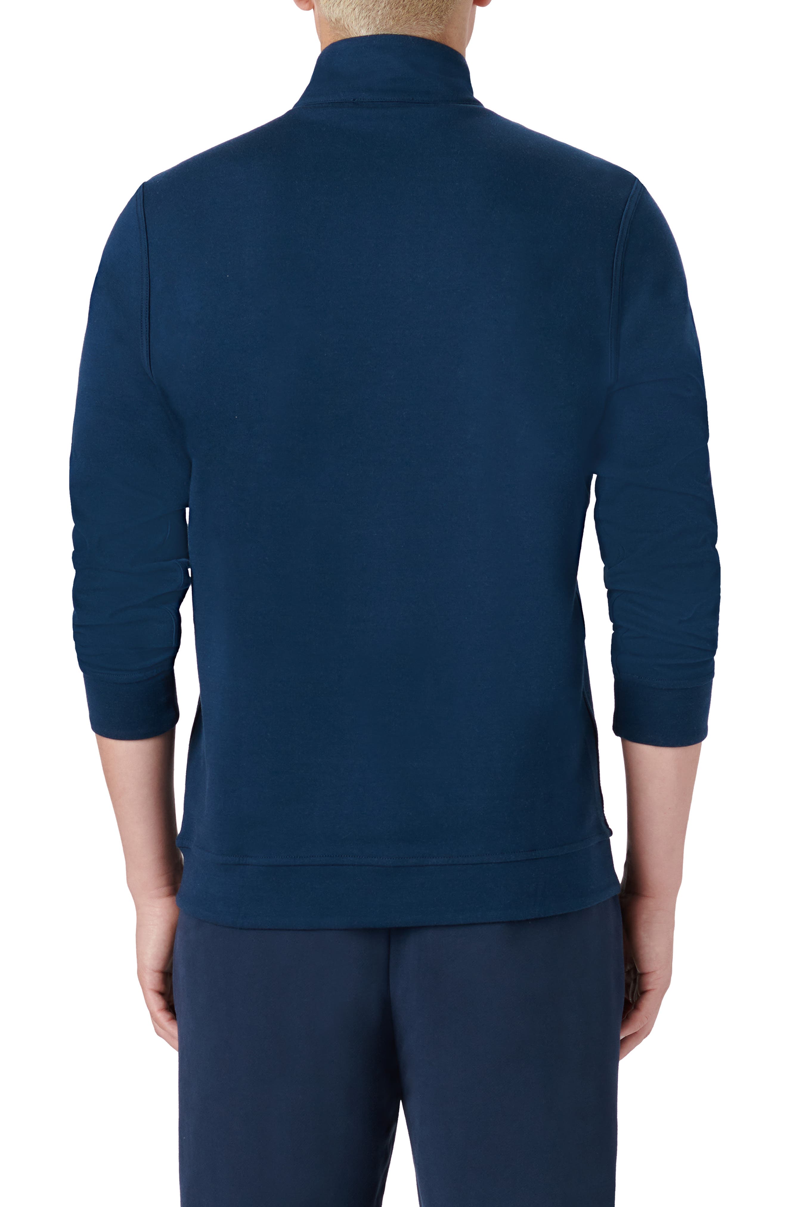 Reversible Knit Quarter Zip Pullover - image 2
