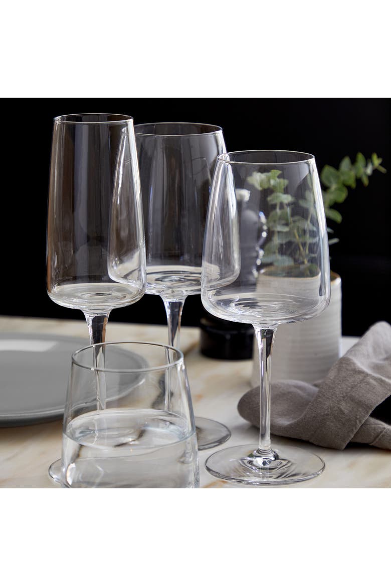 Vine Set/6 water glasses, Alternate, color, Clear