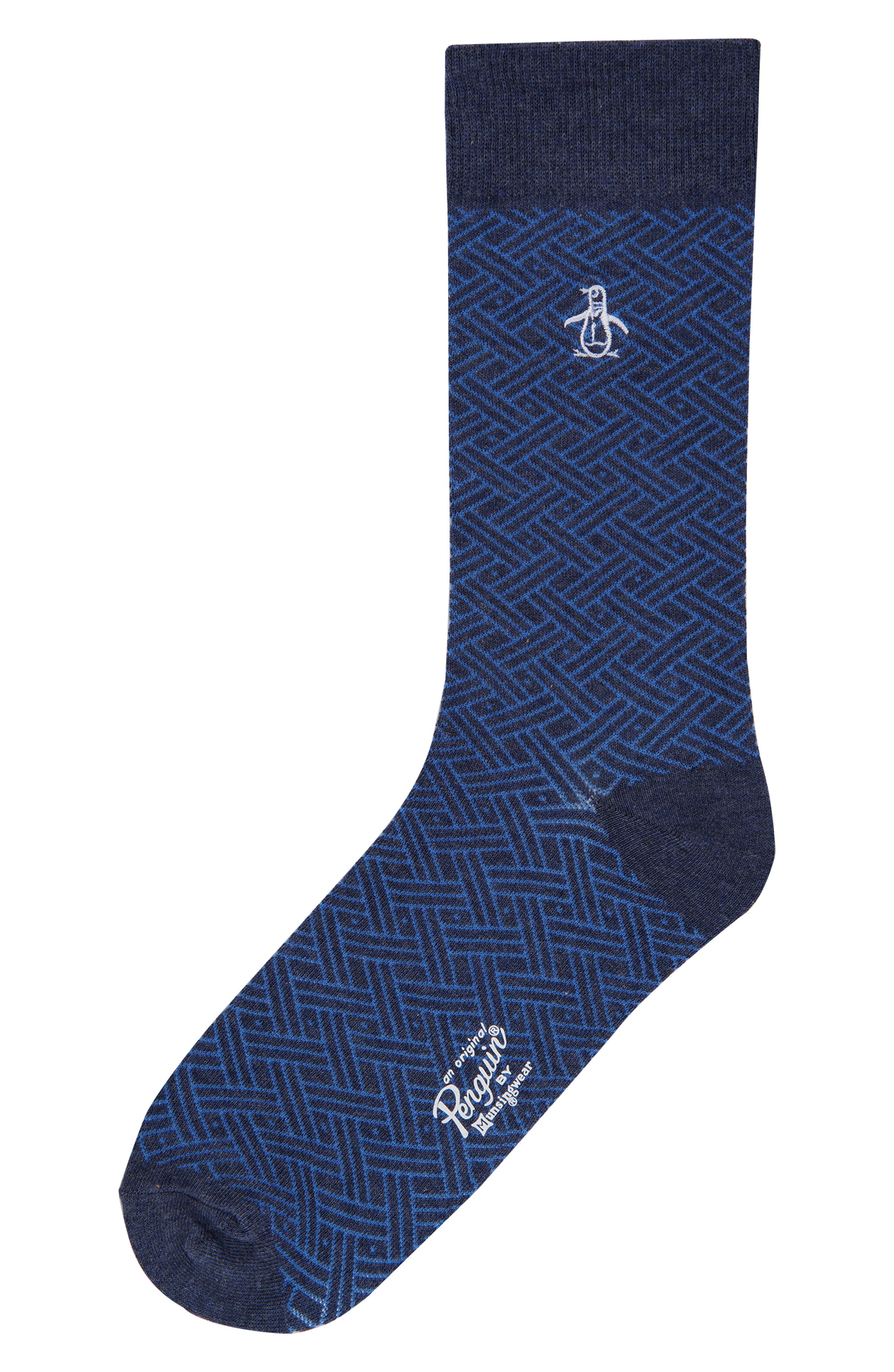 Leon Connected Stretch Cotton Dress Socks
