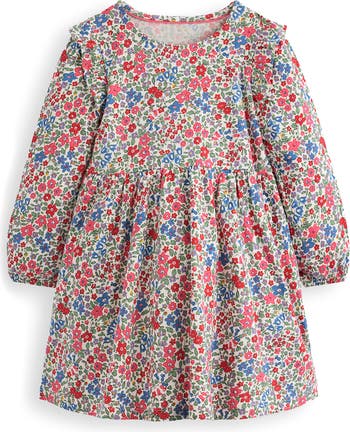 Kids' Frill Sleeve Cotton Jersey Dress