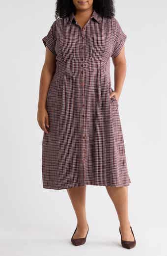 Pintuck Maxi Shirtdress