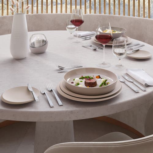Villeroy & Boch Newmoon Beige Oversized Dinner Plate In Beige
