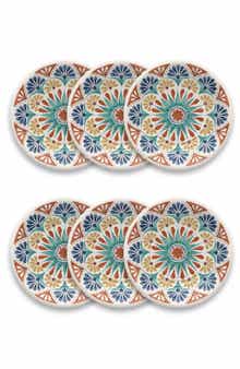 TarHong Desert Rio Set of Six Melamine Salad Plates