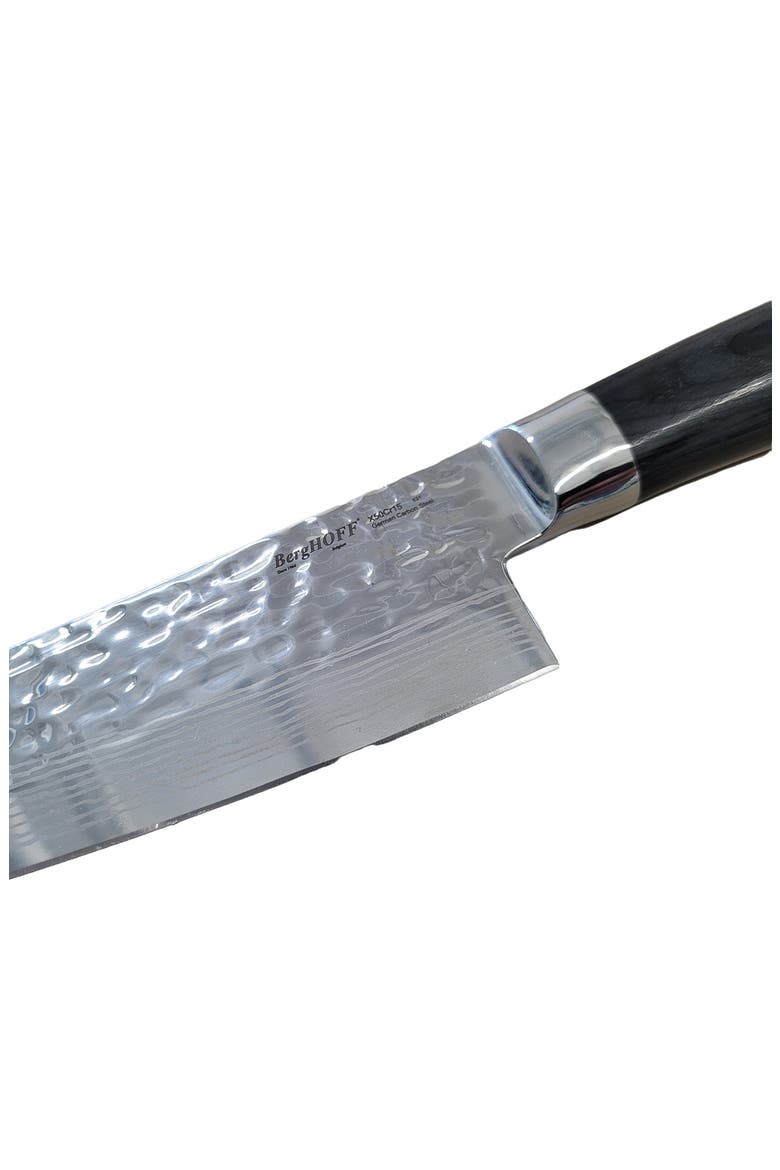 INTERNATIONAL Martello 5.5" Santoku Knife, Alternate, color, BLACK/ SILVER