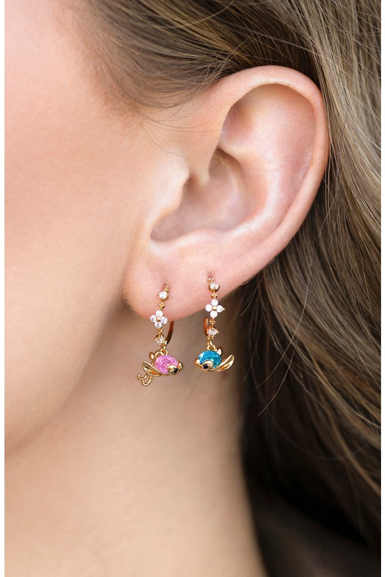 x Disney Love Experiment Hoop Earrings, Alternate, color, GOLD