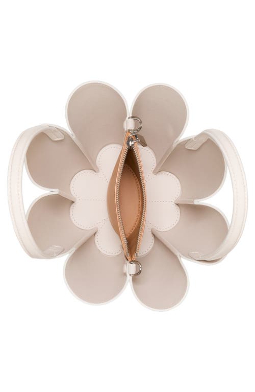 Kate Spade New York The Spade Fine Grain Leather Bucket Bag In White