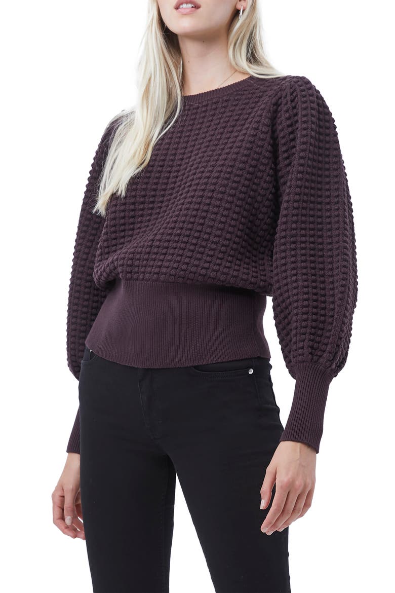 Mozart Popcorn Sweater, Main, color, DECADENCE