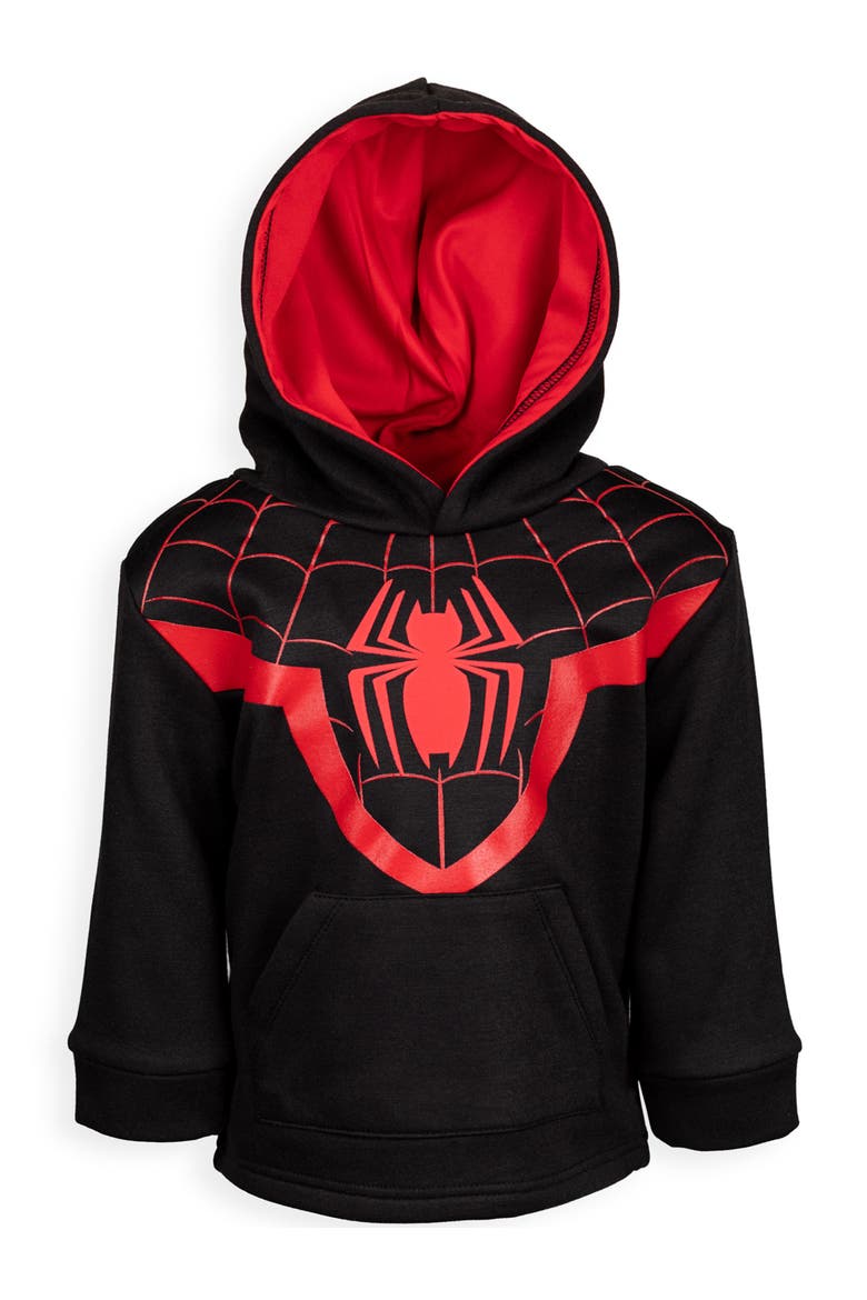 Spider-Man Cosplay Fleece Hoodie, Alternate, color, Black Miles Morales