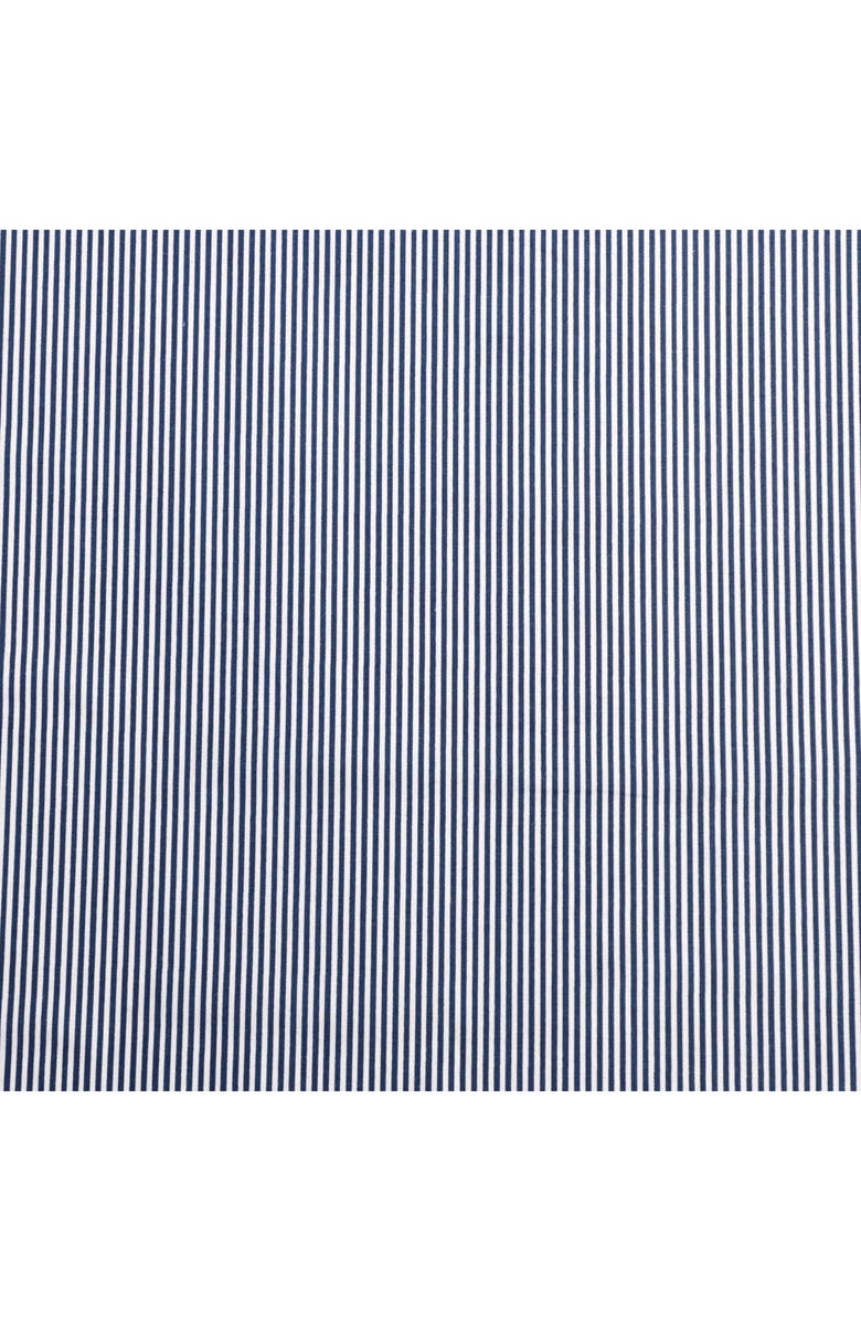 Nautica Penny Pinstripe 200 Thread Count Cotton Percale Sheet Set, Alternate, color, White/ Navy