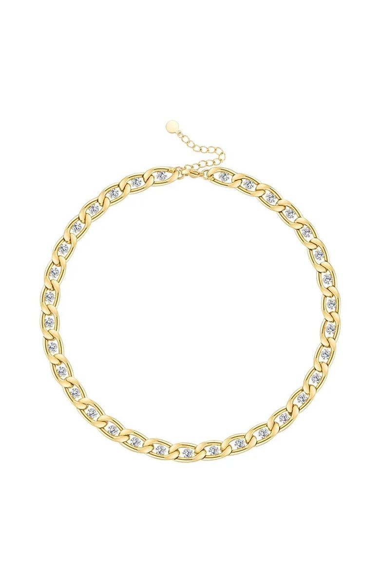 Mazin Jewels Chain Link Necklace, Alternate, color, Silver