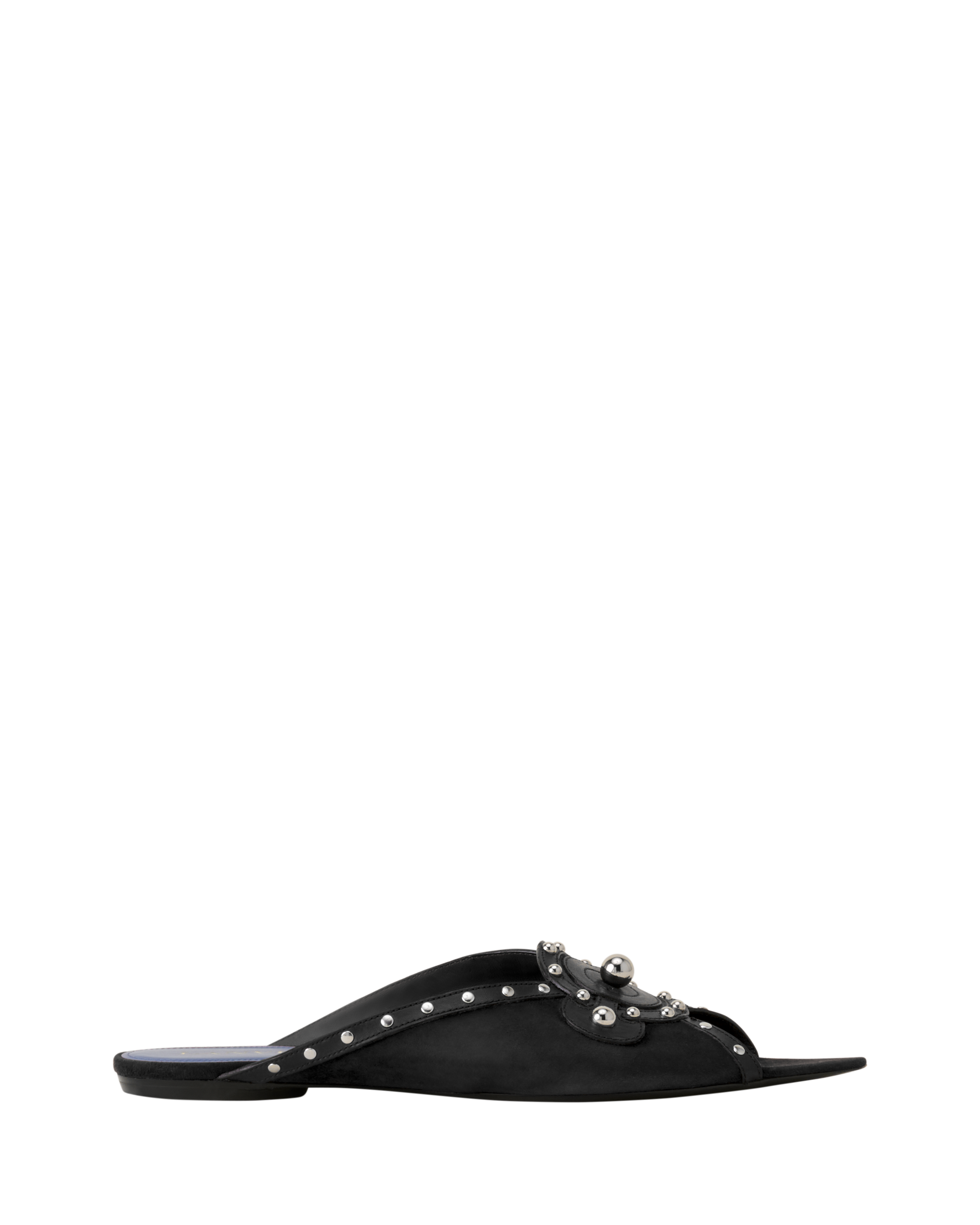 Lanvin Eclipse Arch Flat Mule, Main, color, Black