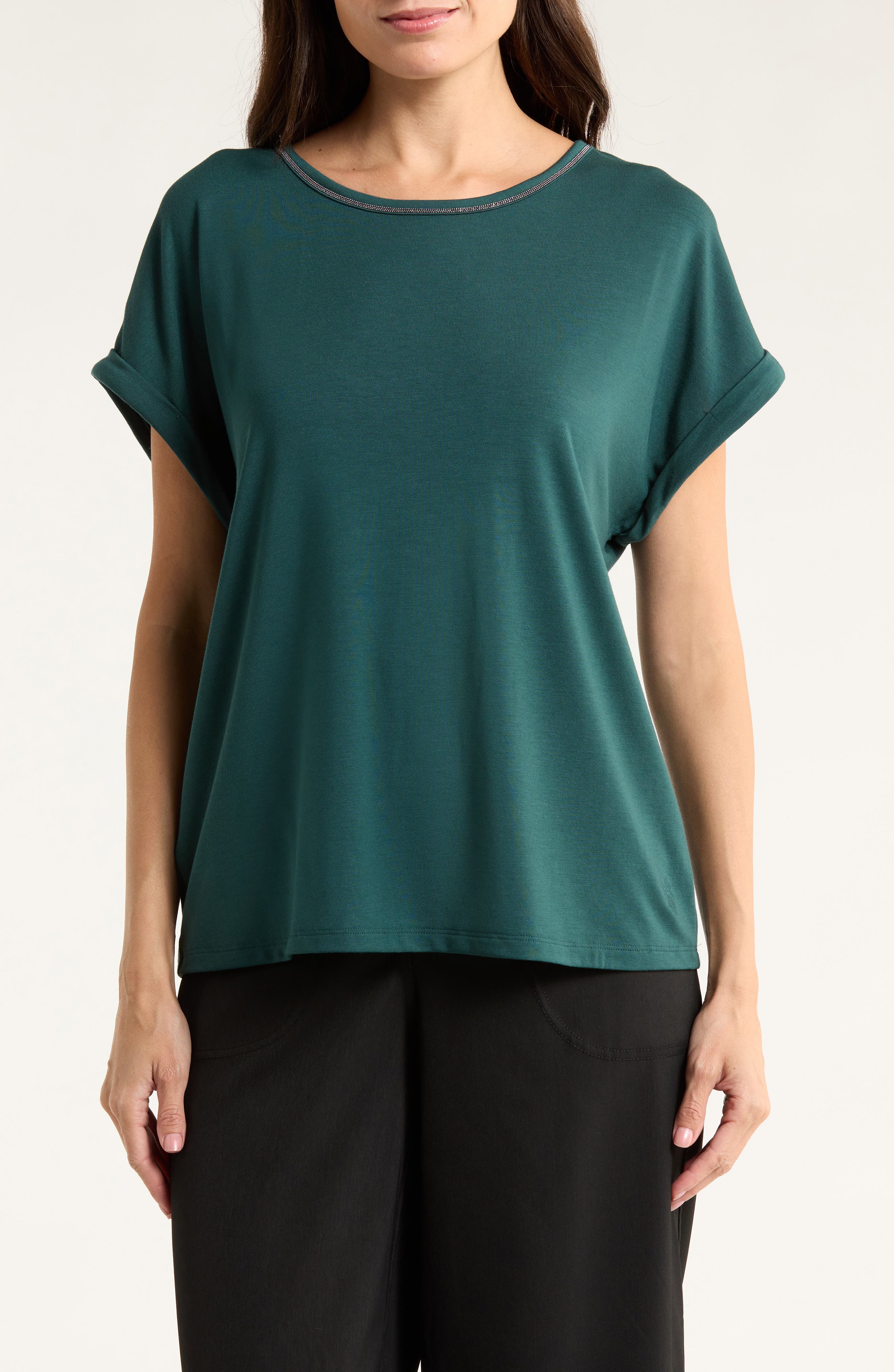 Tommy Bahama Kauai Caviar Beaded Collar T-Shirt