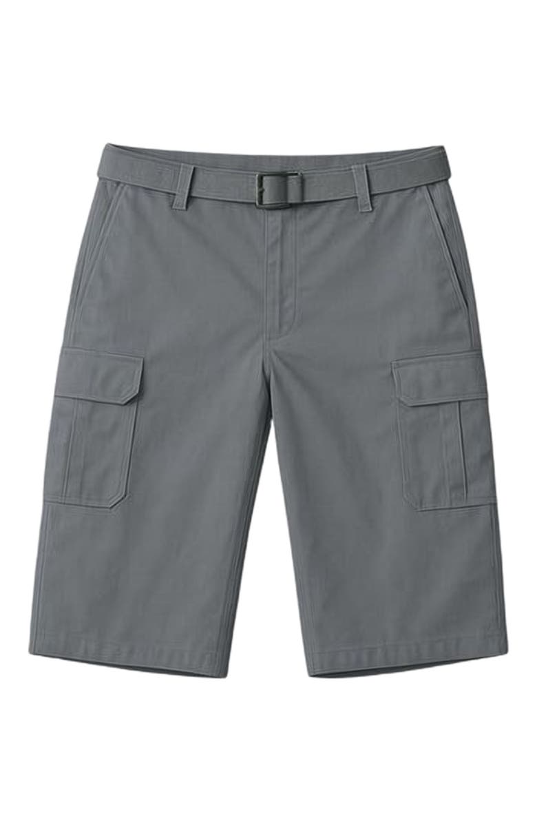 BenBen Mens 3 Pack Cargo Belted Shorts, Alternate, color, Grey/Navy/Khaki