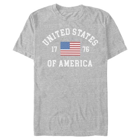 Men's Lost Gods United States of America 1776 Flag  Graphic T-Shirt