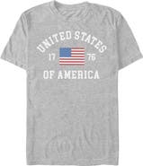 Lost Gods Men's Lost Gods United States of America 1776 Flag Graphic T-Shirt