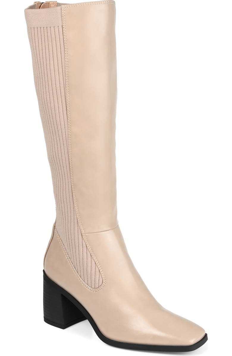 Journee Collection Winny Tall Boot, Main, color, Taupe