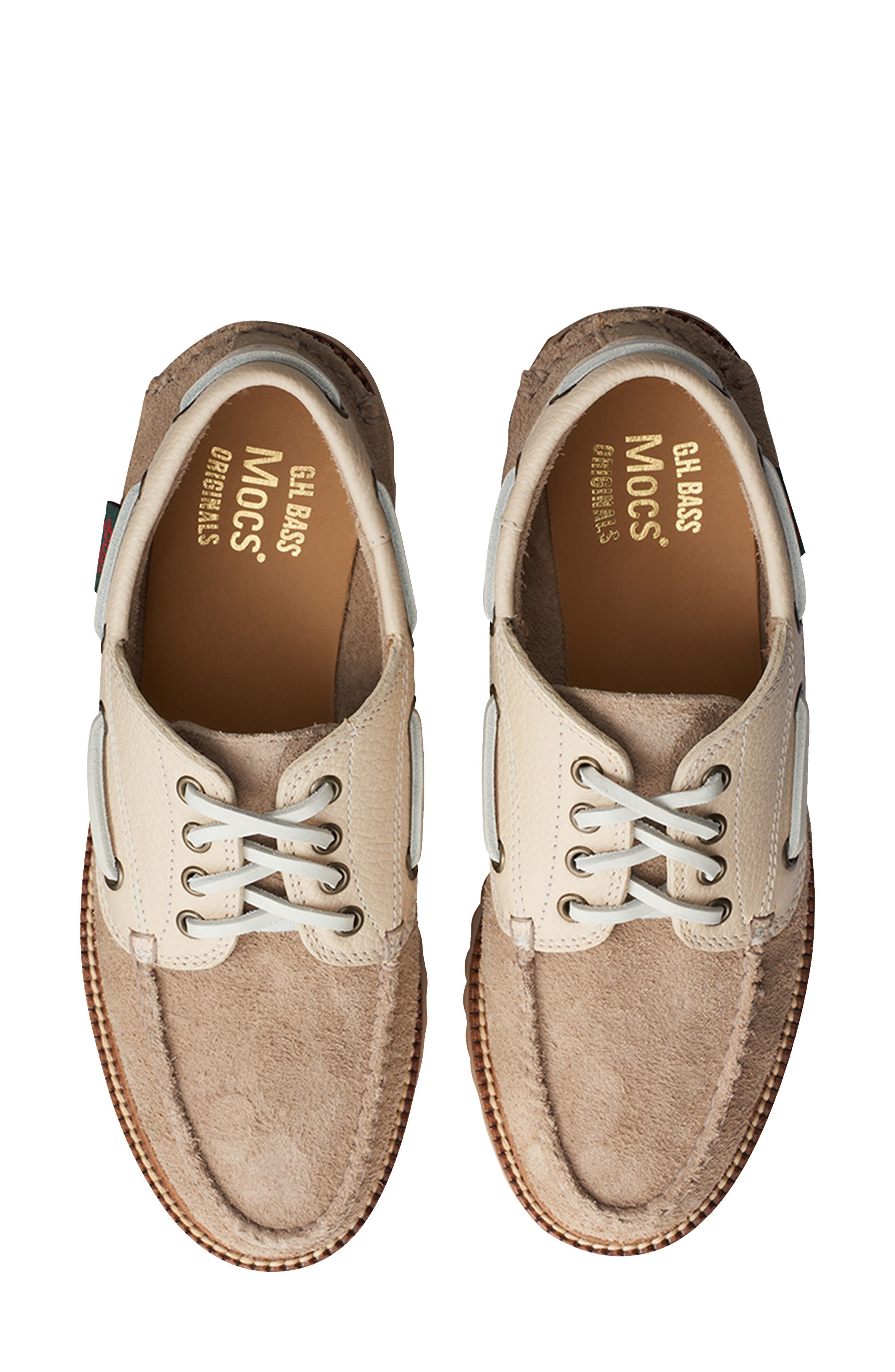 G.H.BASS Ranger Camp Super Lug Moc Toe Boat Shoe, Alternate, color, 