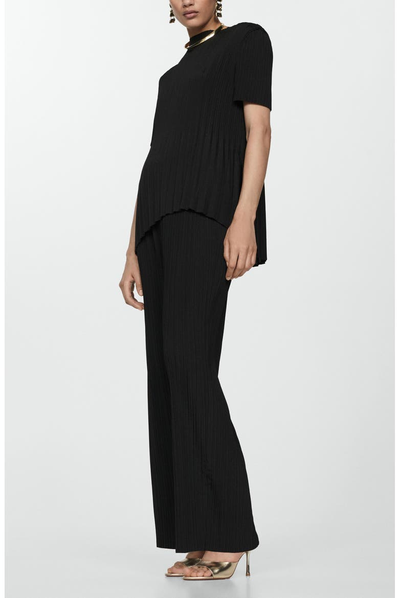 Pleated Top, Alternate, color, BLACK