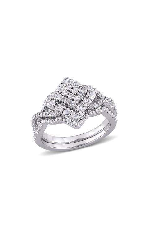 Diamond Engagement Ring Set - 0.27ctw