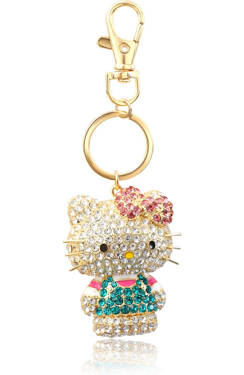 Hello Kitty® Pave Hello Kitty 3D Bling Keychain | Nordstrom