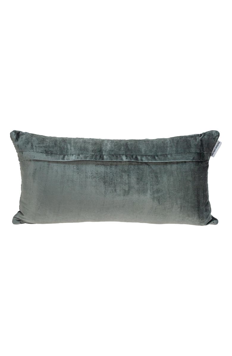 PARKLAND COLLECTION Sora Quilted Throw Pillow, Alternate, color, Charcoal