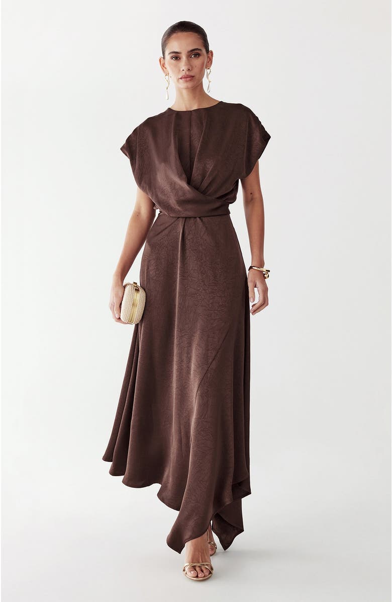 WILLA Veronica Dress, Alternate, color, Chocolate