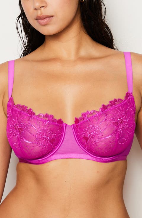Amaryllis Embroidered Underwire Demi Bra