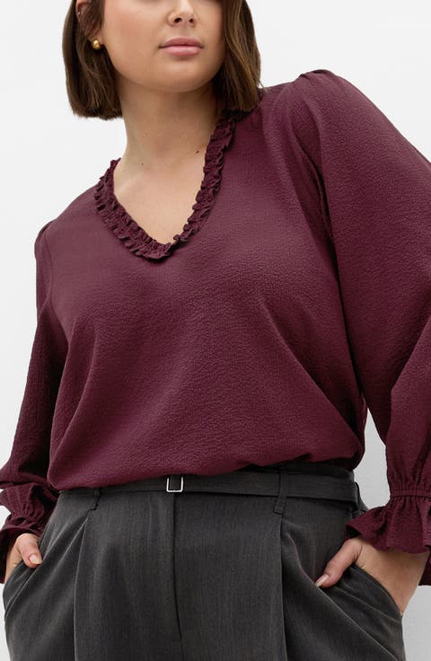 Marena Ruffle Top (Plus)