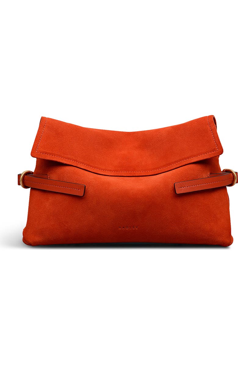 Radley Fleet Street - Suede Medium Flapover Clutch, Main, color,