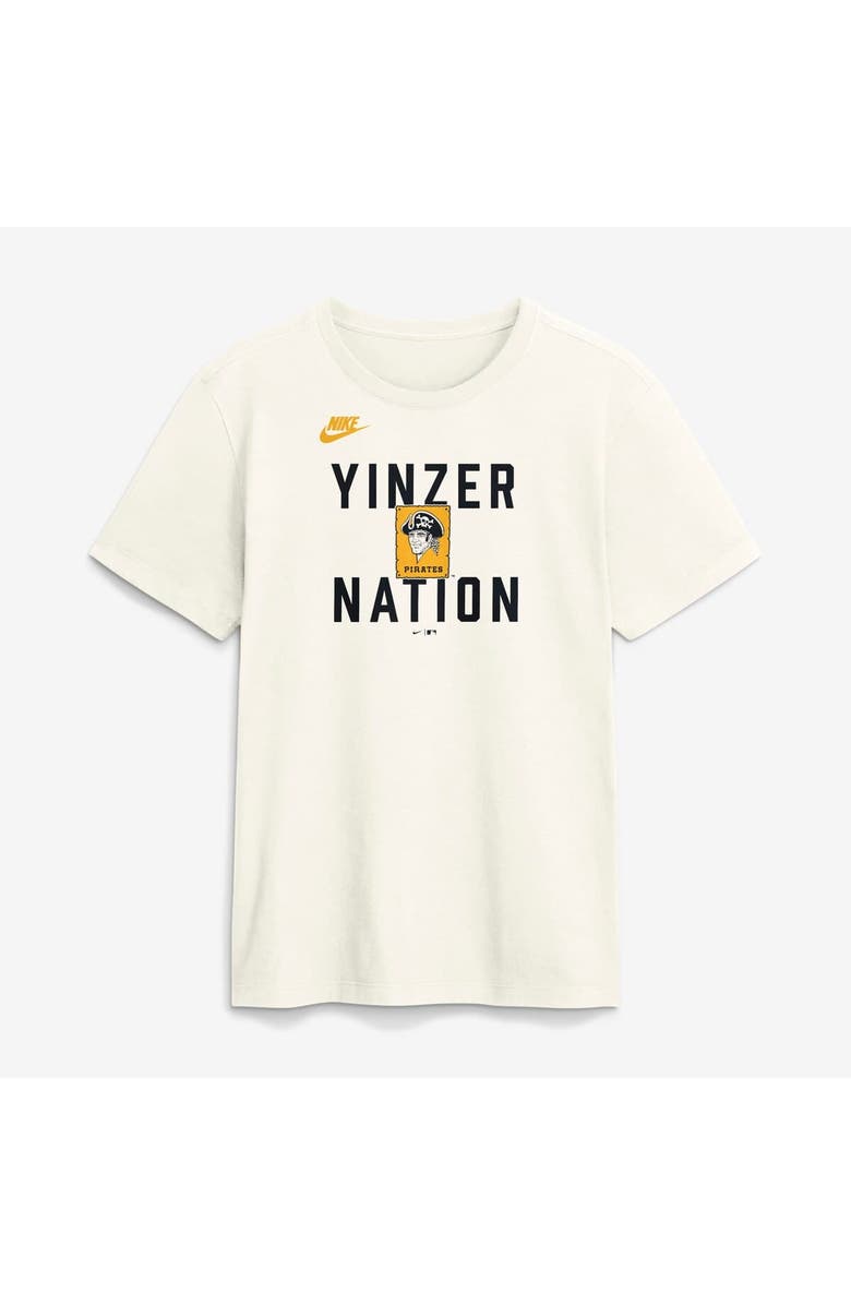 Nike Men's Nike Cream Pittsburgh Pirates Cooperstown Collection ‘70s Inspired T-Shirt, Alternate, color, Cream
