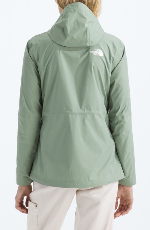 The North Face Alta Vista Hooded Water Repellent Jacket In Green