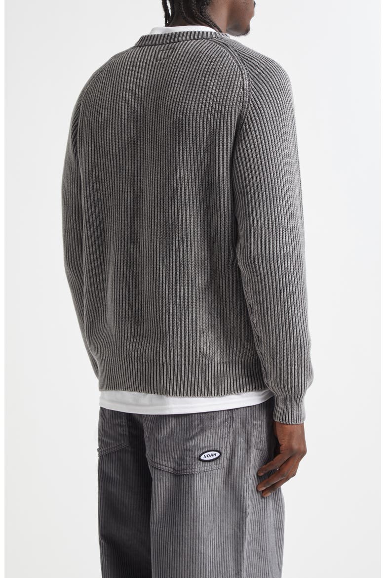 Summer Shaker Stitch Organic Cotton Sweater, Alternate, color, BLACK