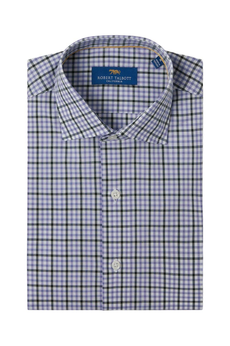 Reynolds Bold Check Dress Shirt, Alternate, color, BLUE/GREEN PLAID