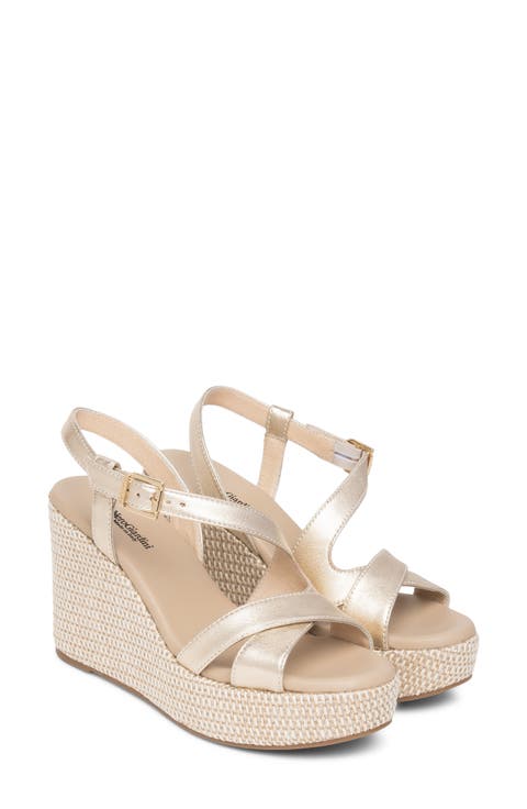 Slingback Platform Wedge Sandal (Women)