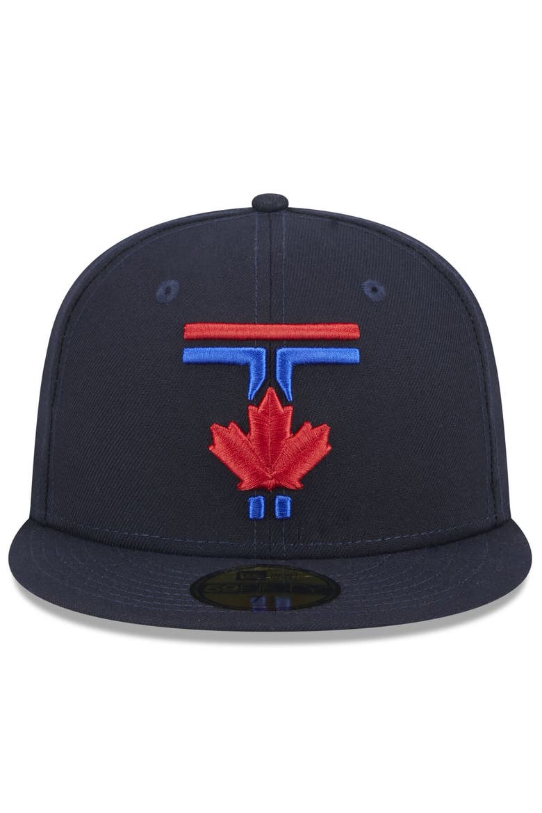 Men's New Era Navy Toronto Blue Jays 2024 City Connect 59FIFTY Fitted Hat, Alternate, color, Navy