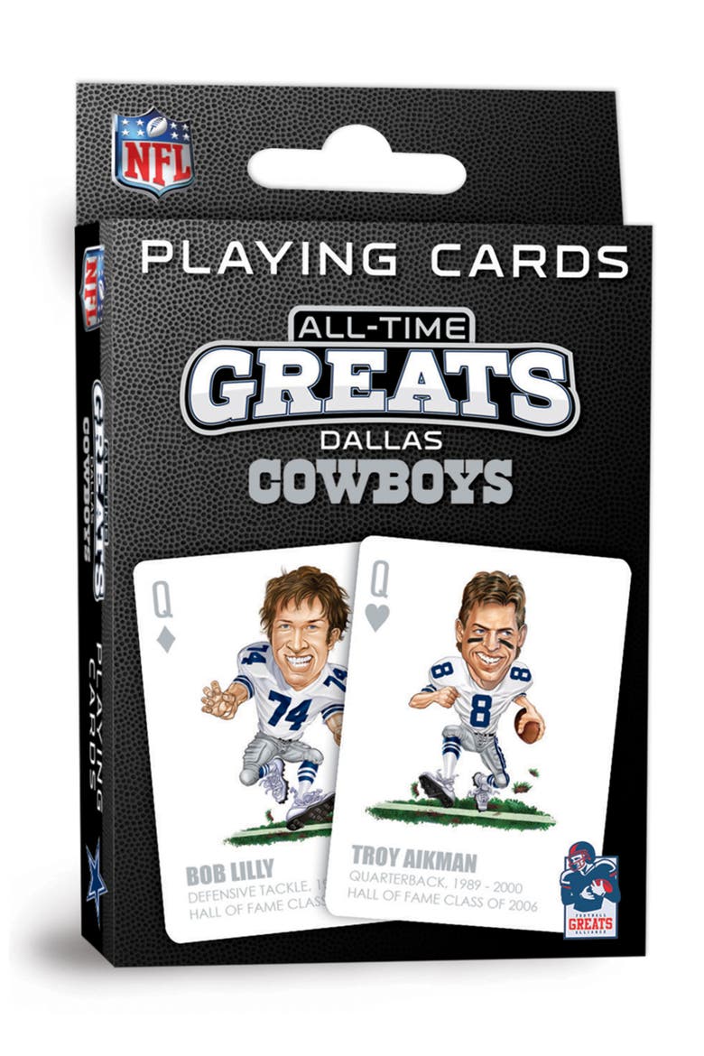 Dallas Cowboys All-Time Playing Cards, Main, color, Multicolor
