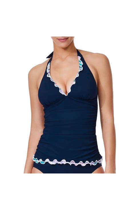 Canva Tricolore Halter Tankini Top