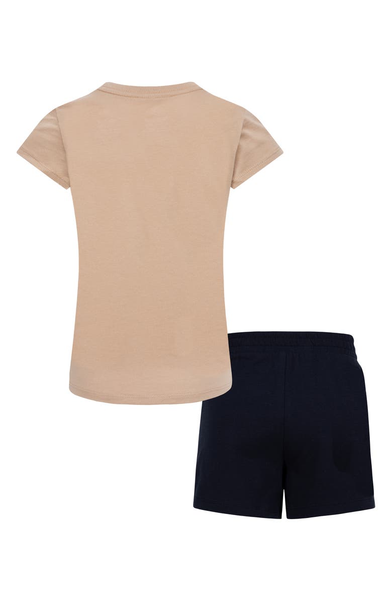 Nike Kids' Floral Just Do It Logo Graphic T-Shirt & Skort Set, Alternate, color, Black