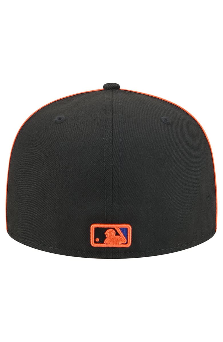 New Era Men's New Era Black New York Mets Soutache 59FIFTY Fitted Hat, Alternate, color, Black