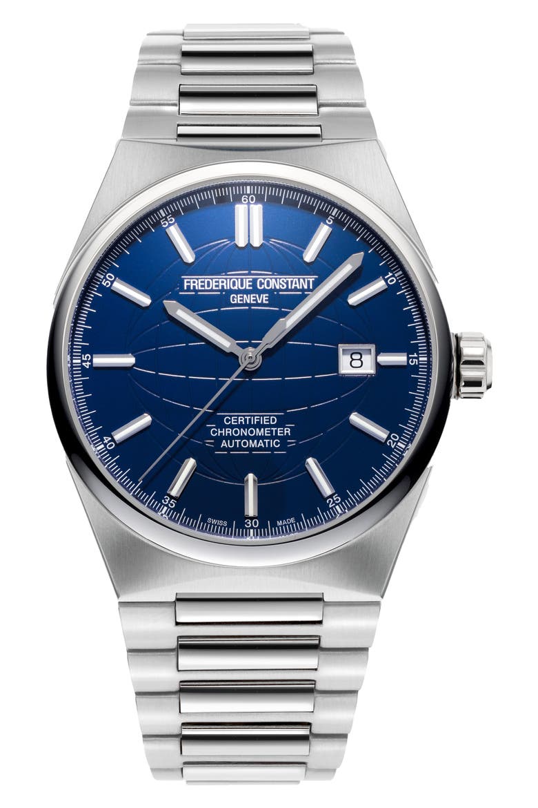 Highlife Automatic COSC Interchangeable Strap Watch, 41mm, Main, color, SILVER-TONE