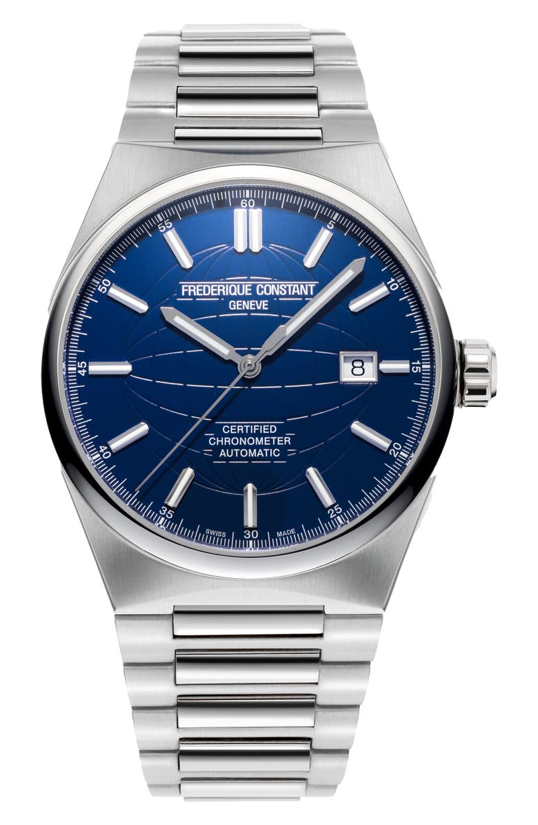 FREDERIQUE CONSTANT Highlife Automatic COSC Interchangeable Strap Watch, 41mm, Main, color, Silver-Tone