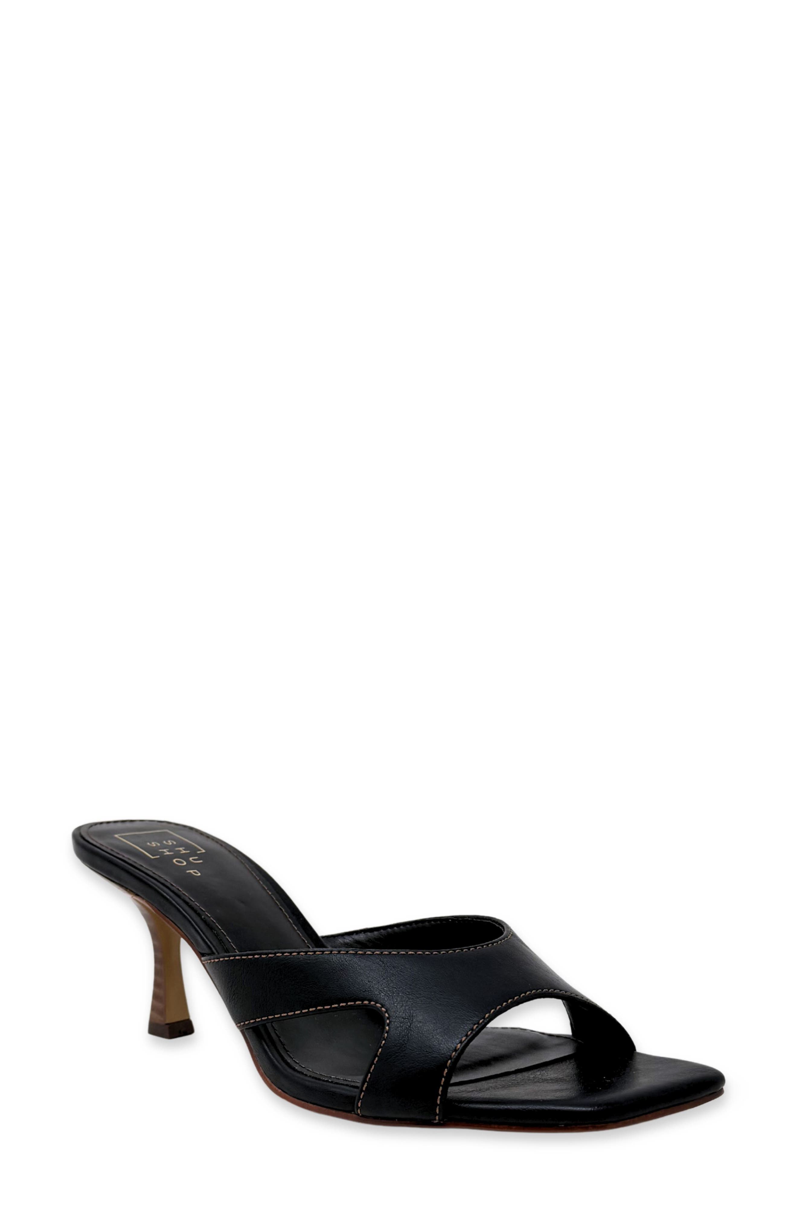 Fargo Slide Sandal, Main, color, BLACK