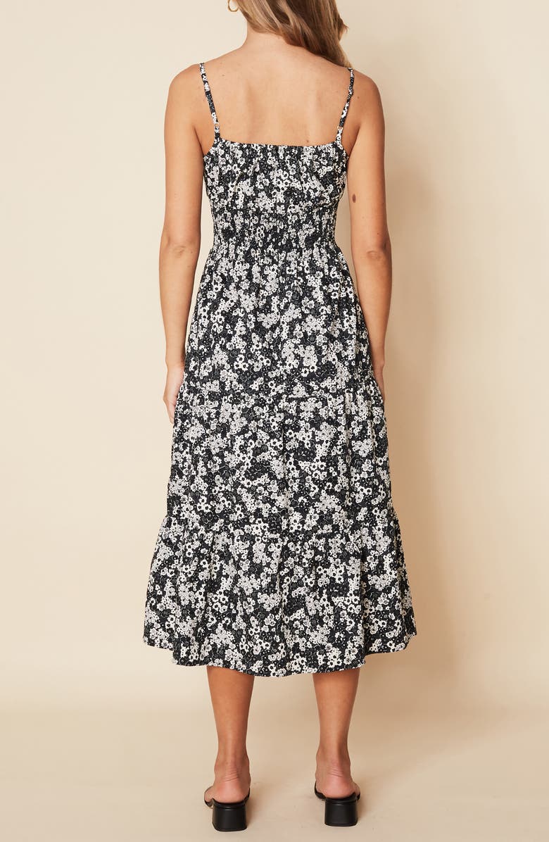 Faithfull the Brand Canyon Polka Dot Tiered Sundress, Alternate, color, 