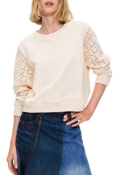 Open Knit Cotton Sweater