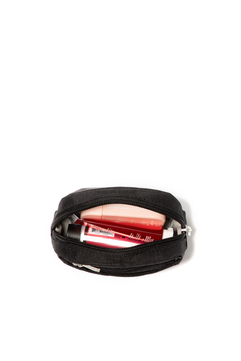 Mini Pocket Cosmetic Bag, Alternate, color, Black Cheetah Emboss